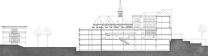 Schnitt Eingangshalle